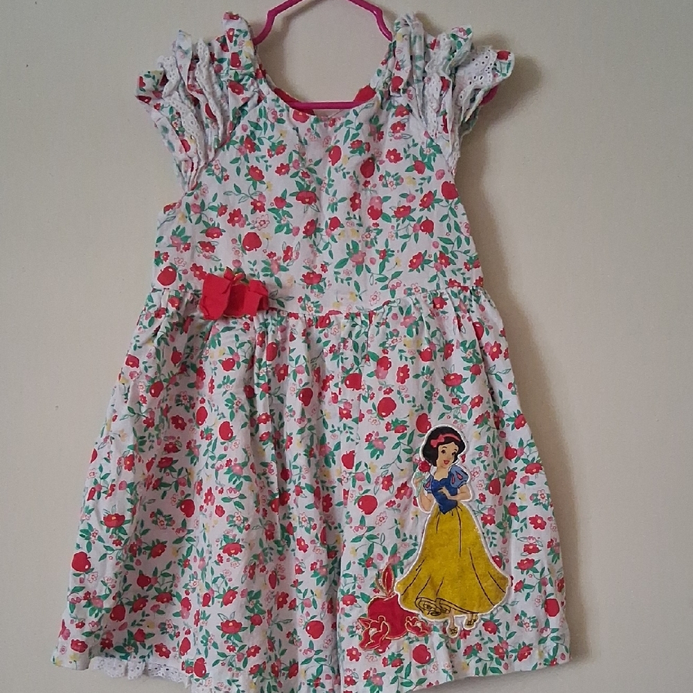 Disney Snow White Floral Dress - Red, Green, Yellow